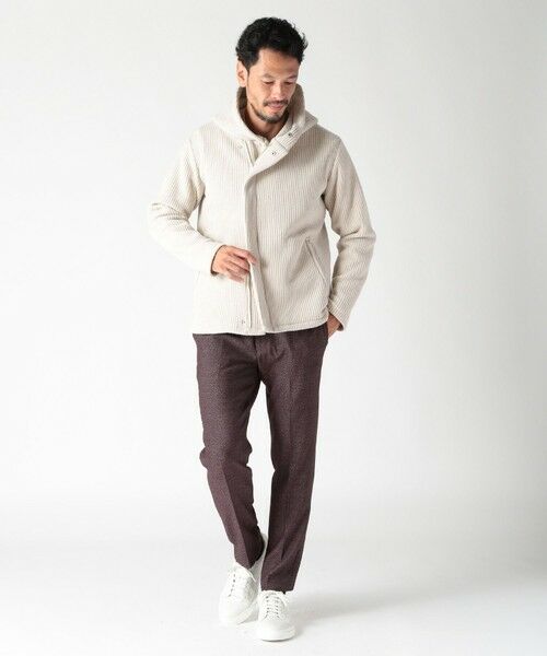 MEN'S BIGI / メンズビギ スウェット | ボリュームネック起毛ワッフルパーカー | 詳細8