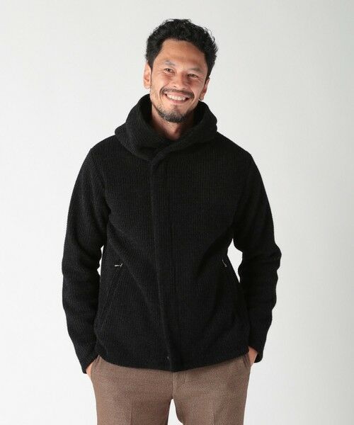 MEN'S BIGI / メンズビギ スウェット | ボリュームネック起毛ワッフルパーカー | 詳細17