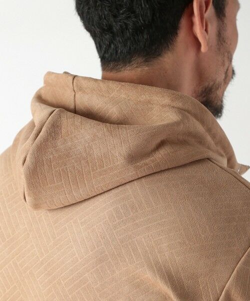 MEN'S BIGI / メンズビギ スウェット | テックスエードエンボスパーカー | 詳細5