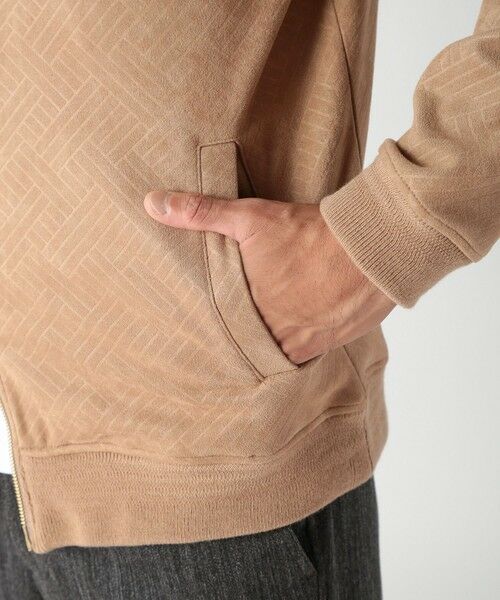 MEN'S BIGI / メンズビギ スウェット | テックスエードエンボスパーカー | 詳細7