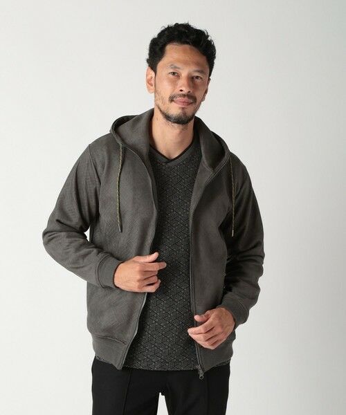 MEN'S BIGI / メンズビギ スウェット | テックスエードエンボスパーカー | 詳細23