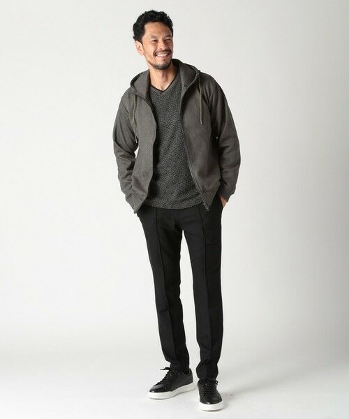 MEN'S BIGI / メンズビギ スウェット | テックスエードエンボスパーカー | 詳細24