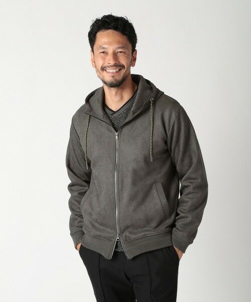MEN'S BIGI / メンズビギ スウェット | テックスエードエンボスパーカー | 詳細22