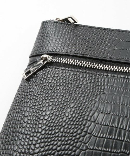 MEN'S BIGI / メンズビギ クラッチ・パーティバッグ | クロコ風レザー横型マルチクラッチバッグ | 詳細3