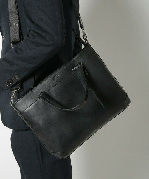 MEN'S BIGI / メンズビギ トートバッグ | 【SEEKER/シーカー】別注ムラレザー2WAYブリーフケース | 詳細2