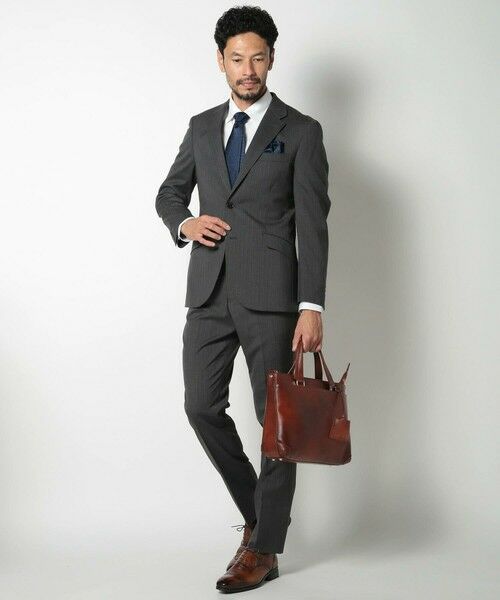 MEN'S BIGI / メンズビギ トートバッグ | 【SEEKER/シーカー】別注ムラレザー2WAYブリーフケース | 詳細9