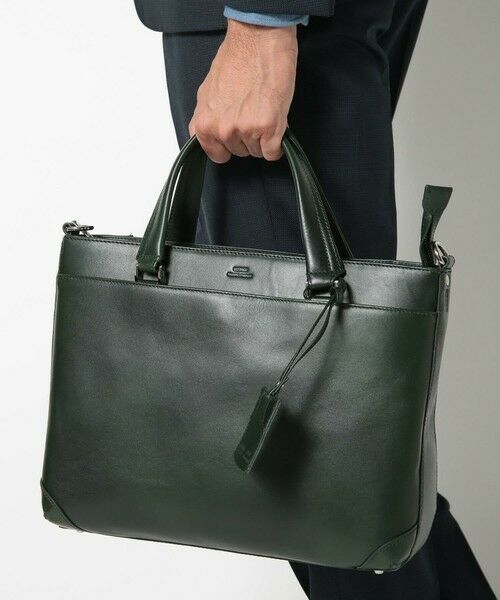 MEN'S BIGI / メンズビギ トートバッグ | 【SEEKER/シーカー】別注ムラレザー2WAYブリーフケース | 詳細12