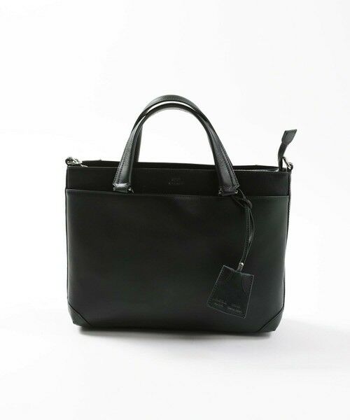 MEN'S BIGI / メンズビギ トートバッグ | 【SEEKER/シーカー】別注ムラレザー2WAYブリーフケース（グリーン）