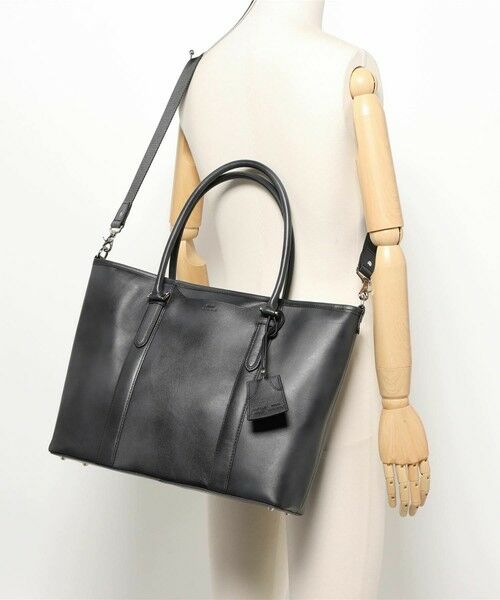 MEN'S BIGI / メンズビギ トートバッグ | 【SEEKER/シーカー】別注ムラレザー2WAYトートバッグ | 詳細9