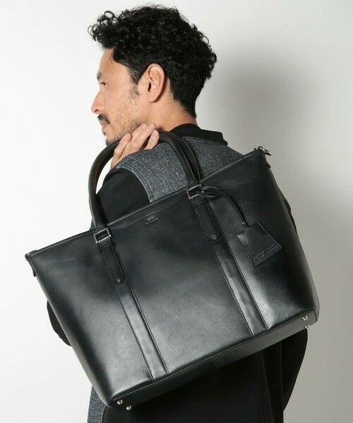 MEN'S BIGI / メンズビギ トートバッグ | 【SEEKER/シーカー】別注ムラレザー2WAYトートバッグ | 詳細10