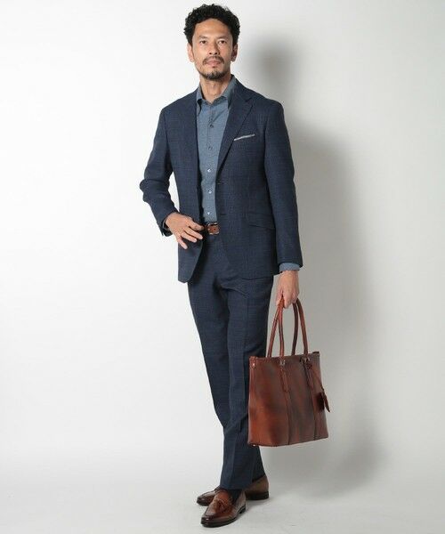 MEN'S BIGI / メンズビギ トートバッグ | 【SEEKER/シーカー】別注ムラレザー2WAYトートバッグ | 詳細16