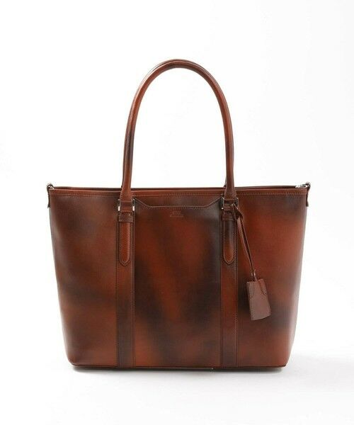 MEN'S BIGI / メンズビギ トートバッグ | 【SEEKER/シーカー】別注ムラレザー2WAYトートバッグ（キャメル）