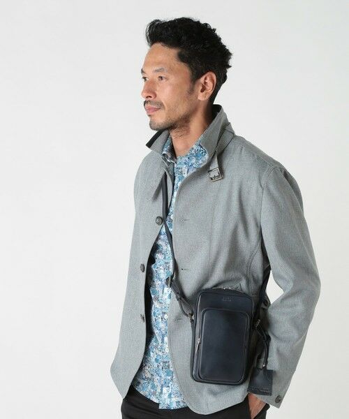 MEN'S BIGI / メンズビギ メッセンジャーバッグ・ウエストポーチ | 【SEEKER/シーカー】別注 ムラレザーミニショルダーバッグ | 詳細13