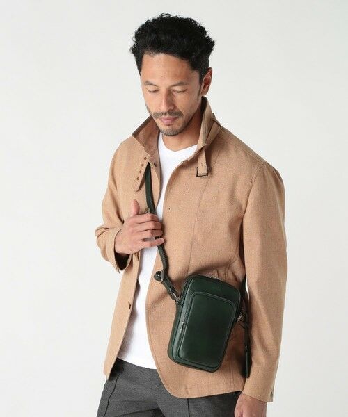 MEN'S BIGI / メンズビギ メッセンジャーバッグ・ウエストポーチ | 【SEEKER/シーカー】別注 ムラレザーミニショルダーバッグ | 詳細16