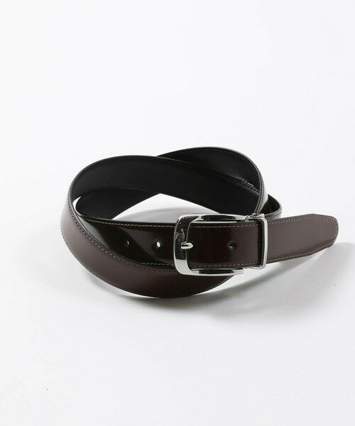 MEN'S BIGI / メンズビギ ベルト・サスペンダー | アドバンレザーリバーシブルドレスベルト（バーガンディー）