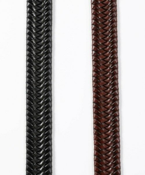 MEN'S BIGI / メンズビギ ベルト・サスペンダー | 【DOMODOSSOLA】レザーメッシュプレーンベルト | 詳細3