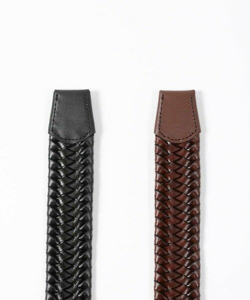MEN'S BIGI / メンズビギ ベルト・サスペンダー | 【DOMODOSSOLA】レザーメッシュプレーンベルト | 詳細11