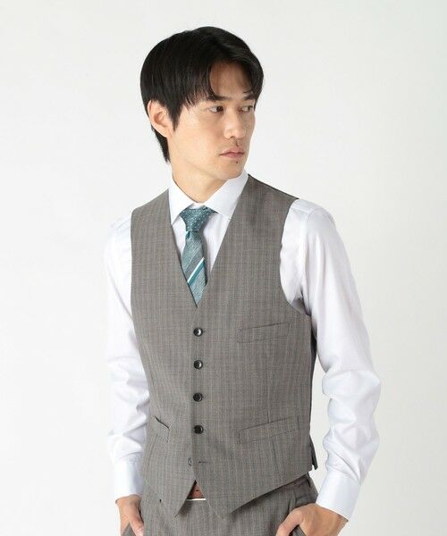 MEN'S BIGI / メンズビギ ネクタイ | シャンブレーストライプ/ドット柄クレリックタイ | 詳細4