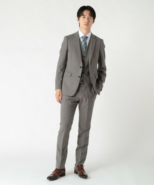 MEN'S BIGI / メンズビギ ネクタイ | シャンブレーストライプ/ドット柄クレリックタイ | 詳細3