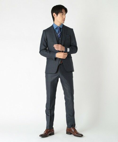 MEN'S BIGI / メンズビギ ネクタイ | シャンブレーストライプ/ドット柄クレリックタイ | 詳細7