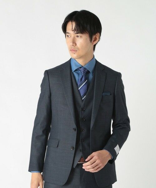 MEN'S BIGI / メンズビギ ネクタイ | シャンブレーストライプ/ドット柄クレリックタイ | 詳細8