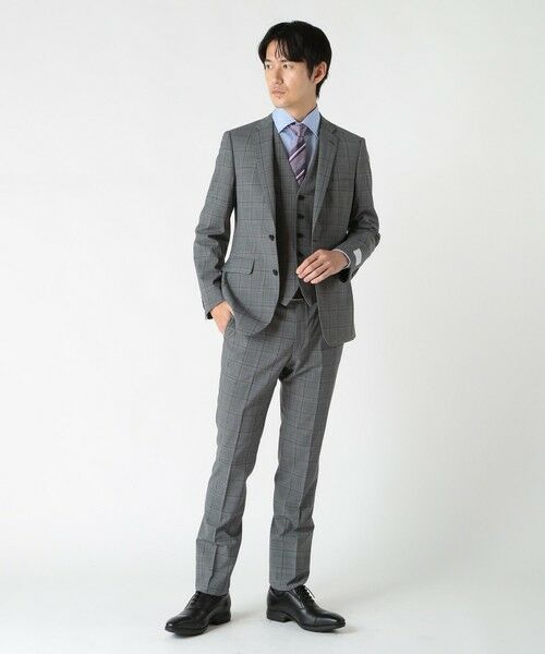 MEN'S BIGI / メンズビギ ネクタイ | シャンブレーストライプ/ドット柄クレリックタイ | 詳細12