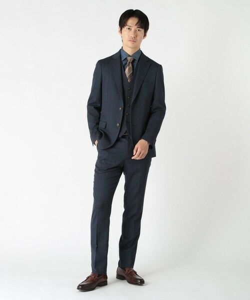 MEN'S BIGI / メンズビギ ネクタイ | ストライプシャドーペイズリー/ピンドット柄クレリックタイ | 詳細3