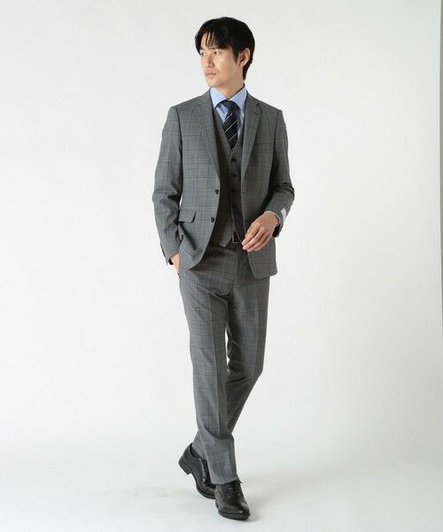 MEN'S BIGI / メンズビギ ネクタイ | ストライプシャドーペイズリー/ピンドット柄クレリックタイ | 詳細9