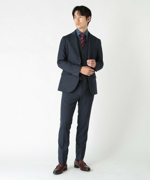 MEN'S BIGI / メンズビギ ネクタイ | ストライプシャドーペイズリー/ピンドット柄クレリックタイ | 詳細12