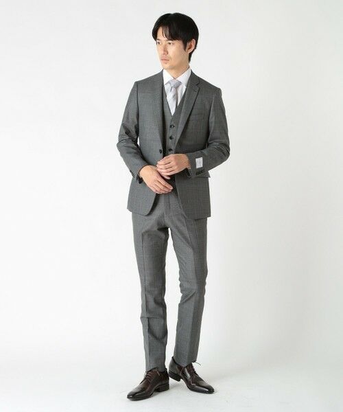 MEN'S BIGI / メンズビギ ネクタイ | ストライプシャドーペイズリー/ピンドット柄クレリックタイ | 詳細16