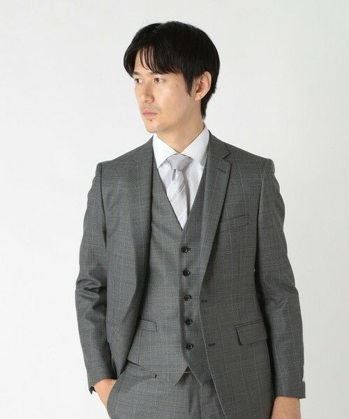 MEN'S BIGI / メンズビギ ネクタイ | ストライプシャドーペイズリー/ピンドット柄クレリックタイ | 詳細17