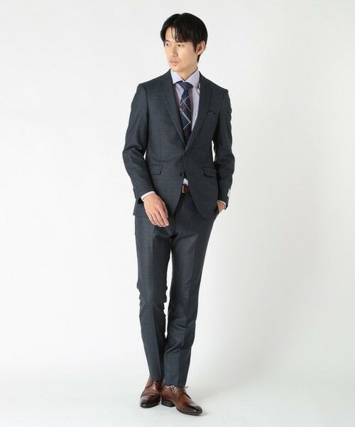 MEN'S BIGI / メンズビギ ネクタイ | オーバーチェック/ピンドット柄クレリックタイ | 詳細7