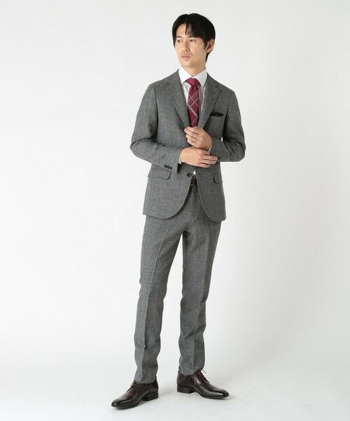 MEN'S BIGI / メンズビギ ネクタイ | オーバーチェック/ピンドット柄クレリックタイ | 詳細11