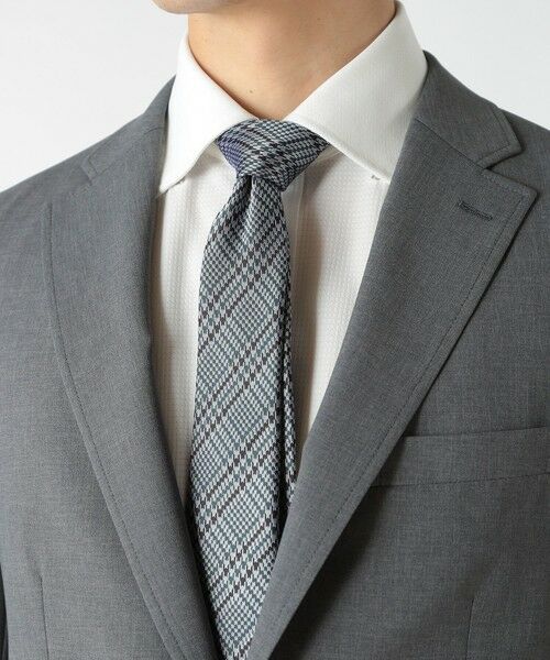 MEN'S BIGI / メンズビギ ネクタイ | 千鳥チェック柄ネクタイ | 詳細1