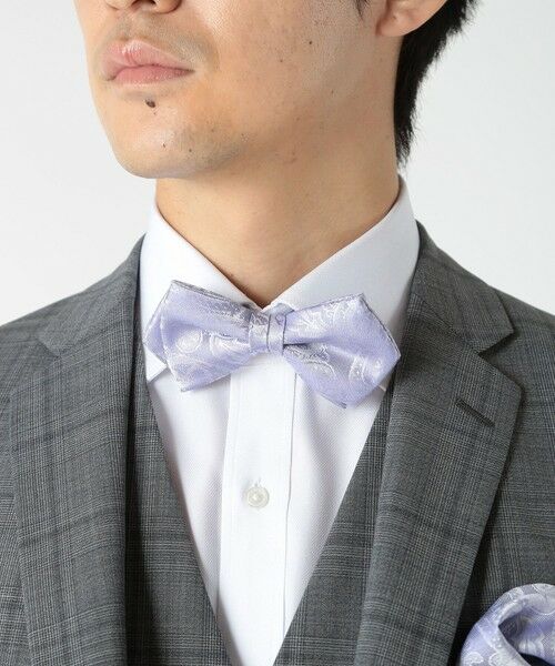 MEN'S BIGI / メンズビギ ネクタイ | シャドーペイズリー蝶ネクタイ（同素材スカーフあり） | 詳細6