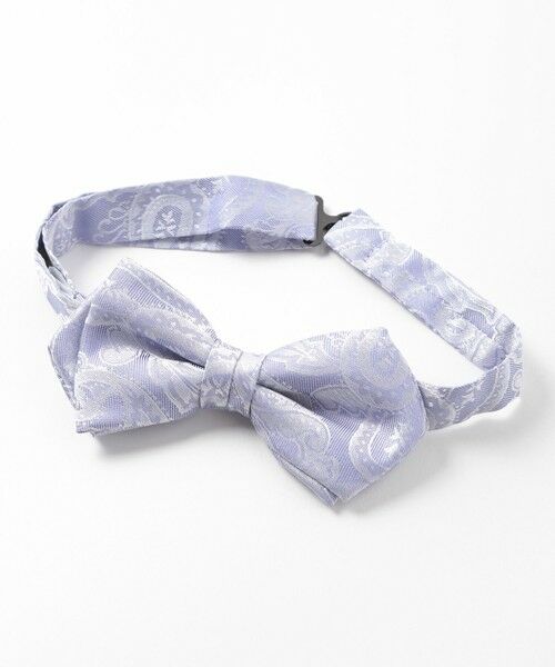 MEN'S BIGI / メンズビギ ネクタイ | シャドーペイズリー蝶ネクタイ（同素材スカーフあり）（ラベンダー）