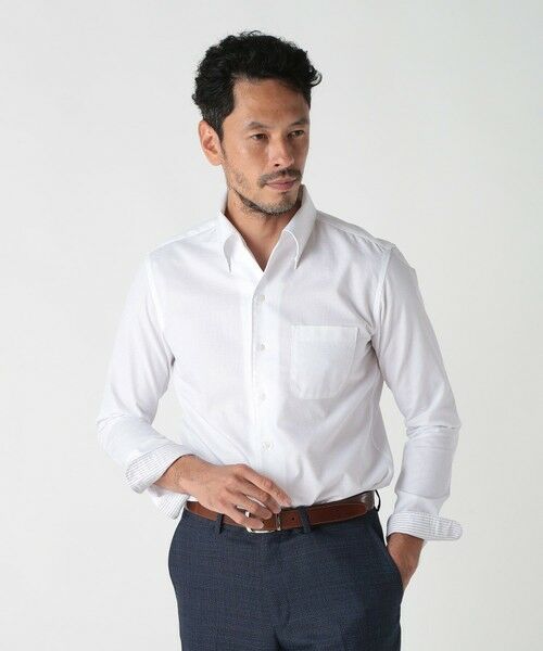 MEN'S BIGI / メンズビギ シャツ・ブラウス | コットンポリエステルドビーシャツ<吸水速乾> | 詳細1
