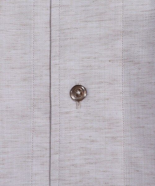 MEN'S BIGI / メンズビギ シャツ・ブラウス | ヘリンボーンワンピースカラーハーフスリーブシャツ | 詳細3