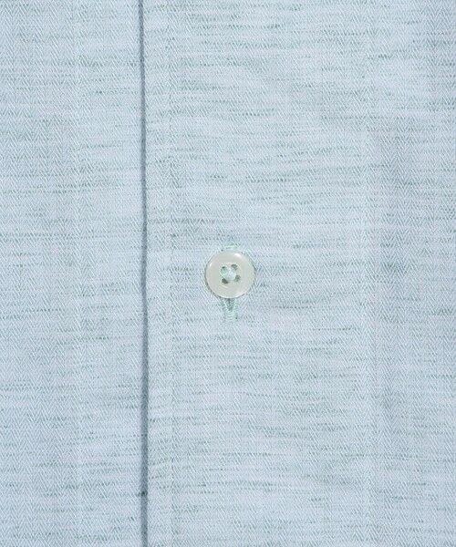 MEN'S BIGI / メンズビギ シャツ・ブラウス | ヘリンボーンワンピースカラーハーフスリーブシャツ | 詳細8