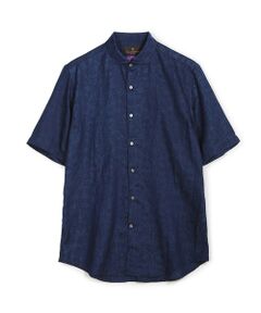 MEN'S BIGI / メンズビギ シャツ・ブラウス | 【LIBERTY/リバティー】フラワージャガードハーフスリーブシャツ