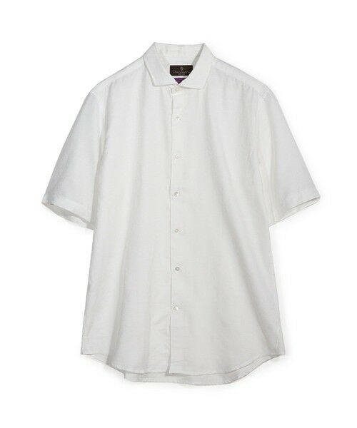 MEN'S BIGI / メンズビギ シャツ・ブラウス | 【LIBERTY/リバティー】フラワージャガードハーフスリーブシャツ（ホワイト）