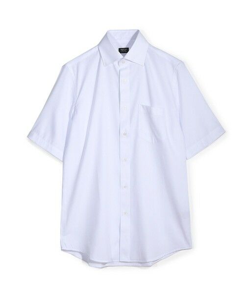 MEN'S BIGI / メンズビギ シャツ・ブラウス | ＜イージーケア＞クールマックスドビーストレッチハーフスリーブビジネスシャツ（ホワイト）