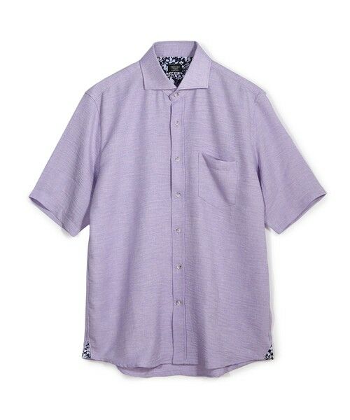 MEN'S BIGI / メンズビギ シャツ・ブラウス | 半袖シャツ（ラベンダー）