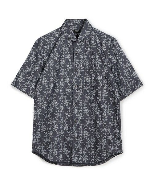 MEN'S BIGI / メンズビギ シャツ・ブラウス | 半袖シャツ（ネイビー）