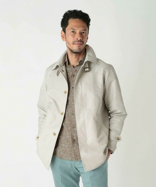 MEN'S BIGI / メンズビギ ステンカラーコート | シャンブレーツイルメモリースプリングコート | 詳細1