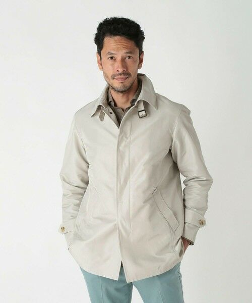 MEN'S BIGI / メンズビギ ステンカラーコート | シャンブレーツイルメモリースプリングコート | 詳細4