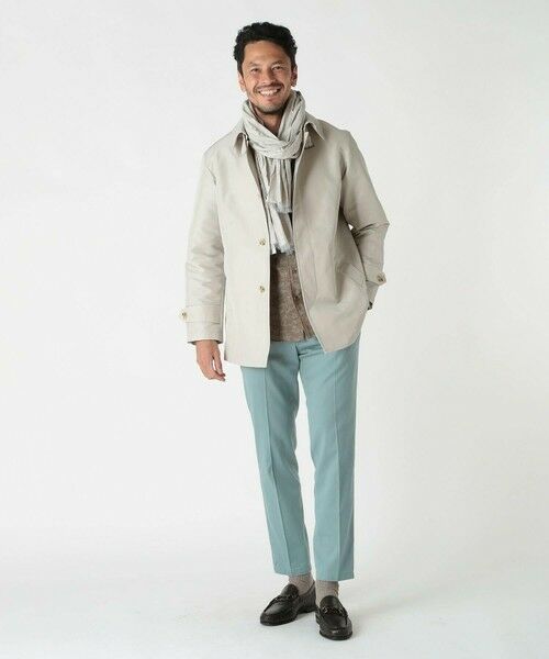 MEN'S BIGI / メンズビギ ステンカラーコート | シャンブレーツイルメモリースプリングコート | 詳細5