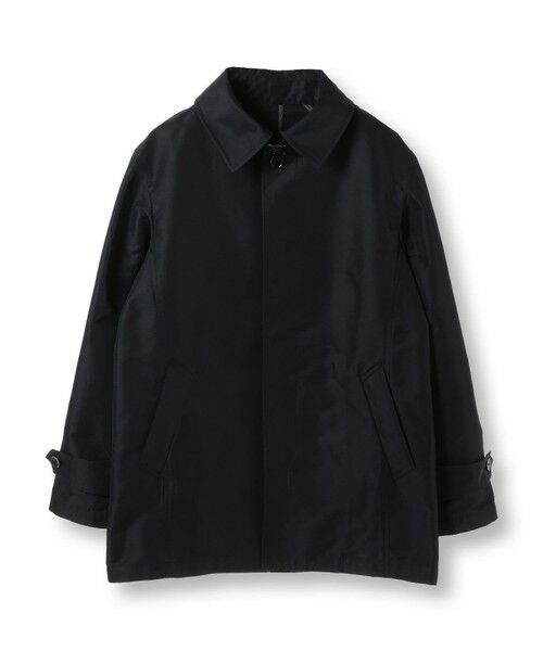 MEN'S BIGI / メンズビギ ステンカラーコート | シャンブレーツイルメモリースプリングコート（ブラック）