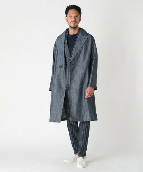 MEN'S BIGI / メンズビギ その他アウター | 【Hevo／イーヴォ】コットンリネンシャンブレースプリングコート | 詳細1