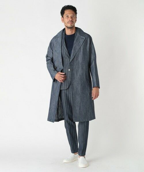 MEN'S BIGI / メンズビギ その他アウター | 【Hevo／イーヴォ】コットンリネンシャンブレースプリングコート | 詳細13